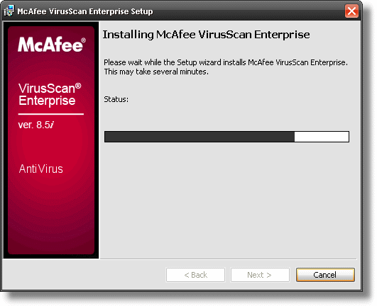 McAfee 8.5 Install